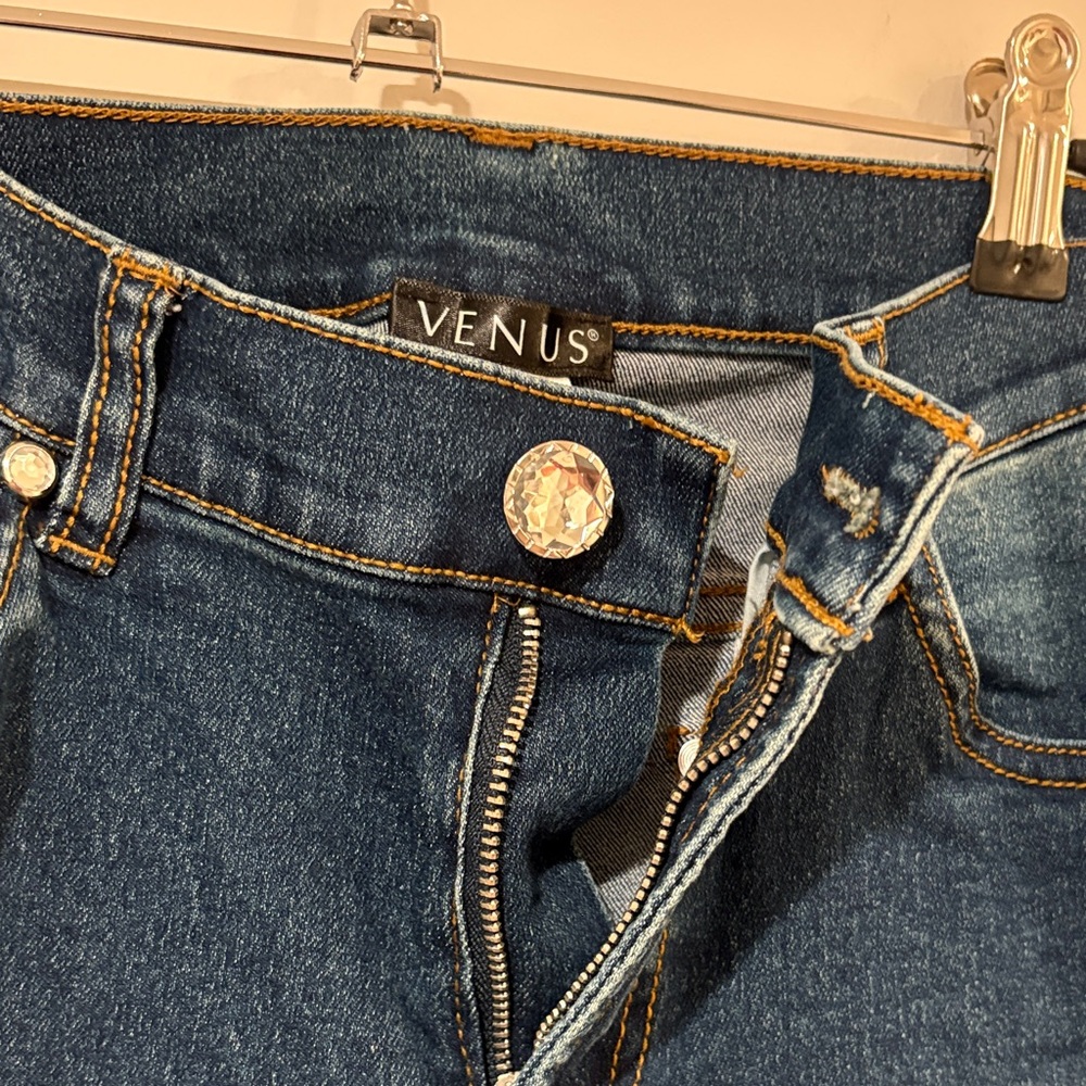 VENUS Dark Wash High Rise Skinny Jeans Women Size 8 - Picture 4 of 7